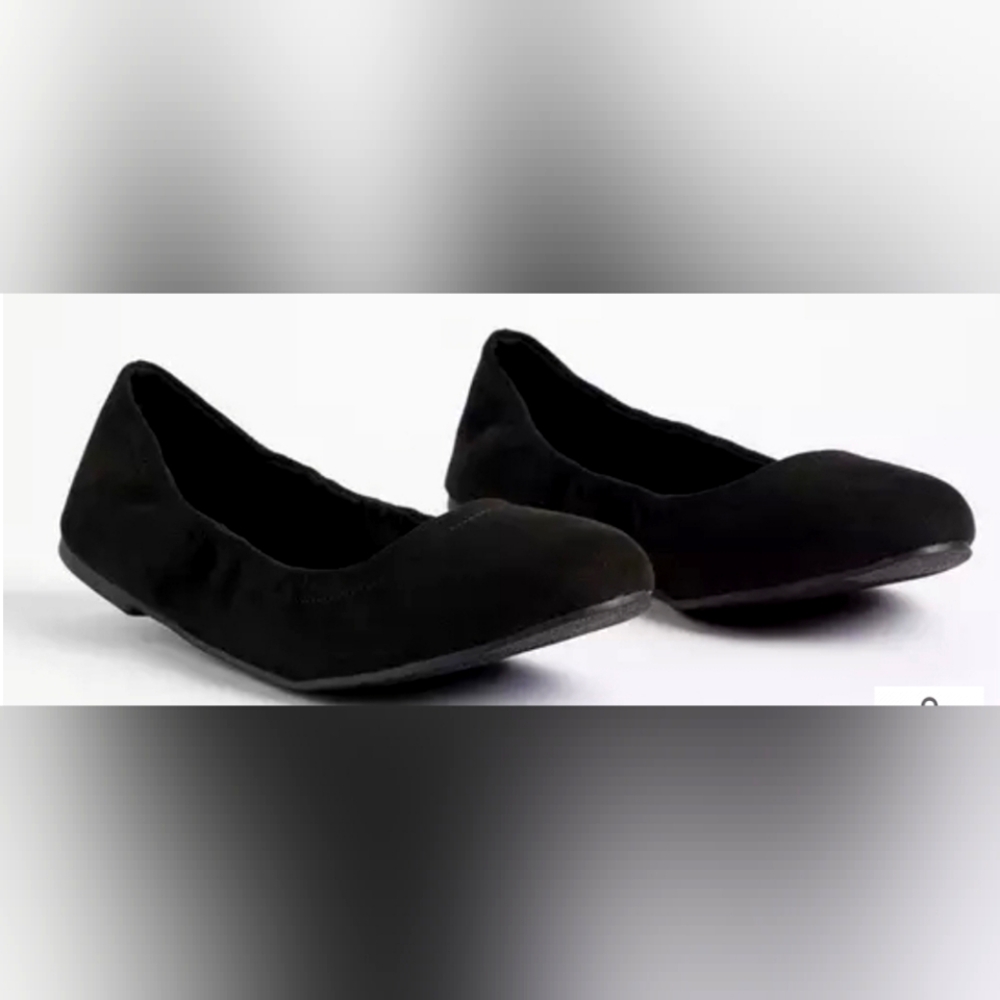 torrid Black Suede Ballet Flats